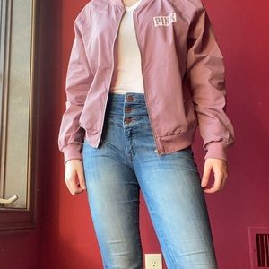 TRENDY PINK BOMBER JACKET
